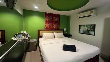 Double Room, No Windows | In-room safe, free WiFi, bed sheets