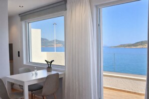 Superior Apartment, 1 Bedroom, Ocean View | Living area | LED TV