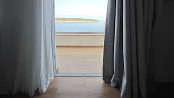 Superior Apartment, 1 Bedroom, Ocean View | Living area | LED TV