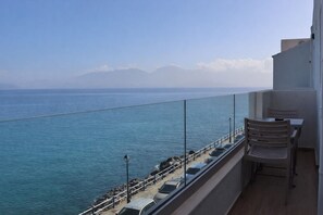 Superior Apartment, 1 Bedroom, Sea View | Balcony view - 9 Muses (Agios Nikolaos)