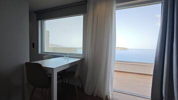 Superior Apartment, 1 Bedroom, Ocean View | Living area | LED TV