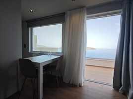 Superior Apartment, 1 Bedroom, Ocean View | Living area | LED TV