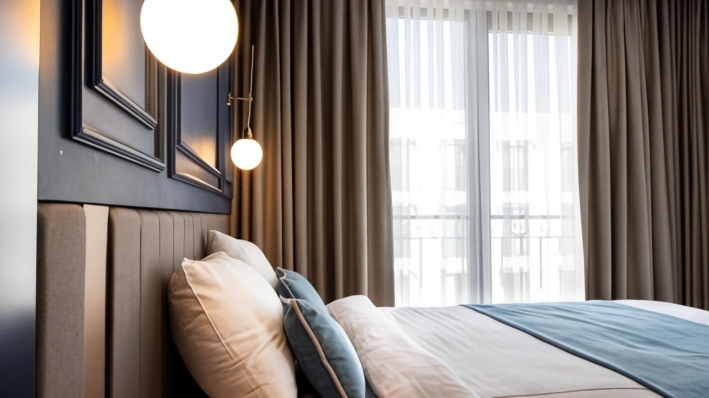 Bộ đồ giường cao cấp, minibar, két bảo mật tại phòng 