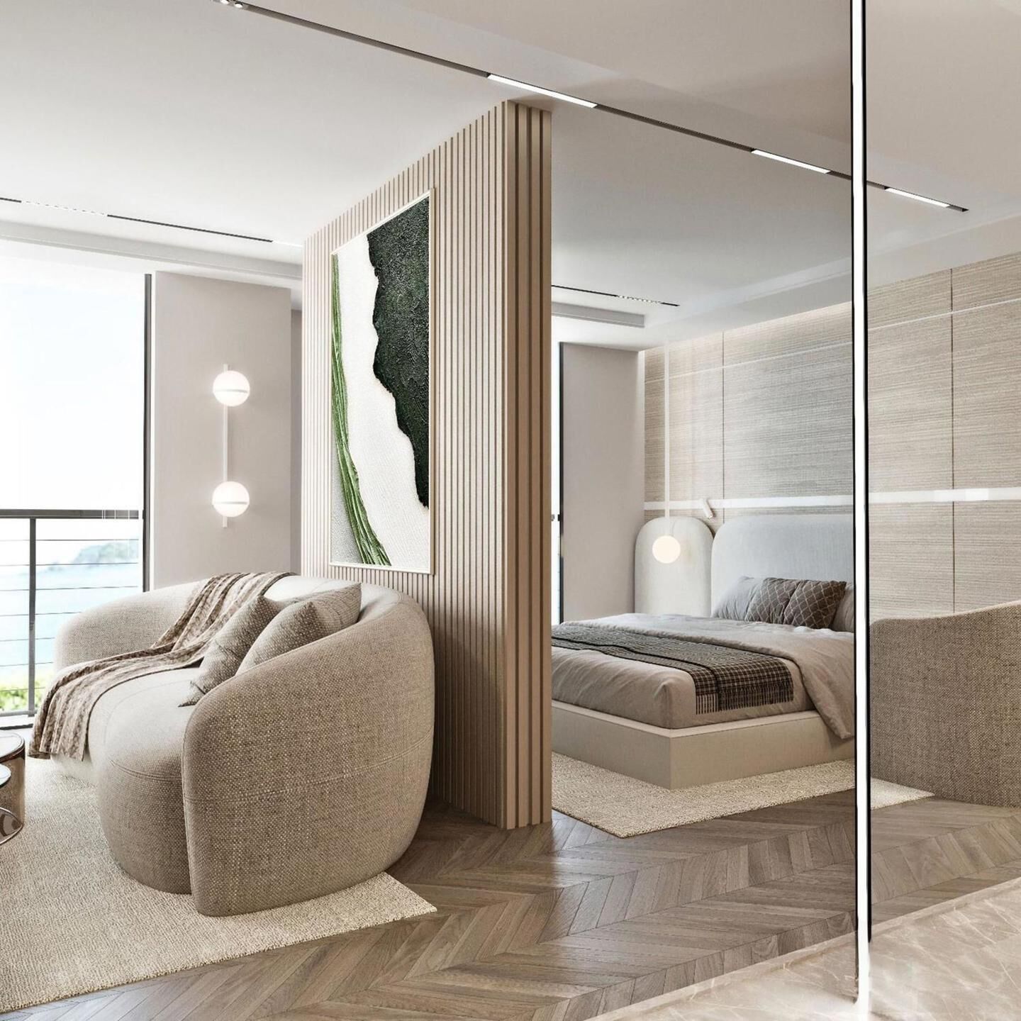 Bộ đồ giường cao cấp, minibar, két bảo mật tại phòng 