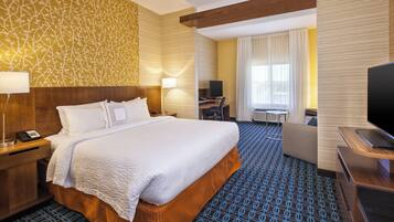 Studio, 1 très grand lit et 1 canapé-lit | Bureau, espace de travail pour ordinateurs portables