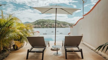 Habitación Premium, alberca privada, vista al mar | Vista desde la habitación