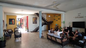 Sittområde i lobbyn