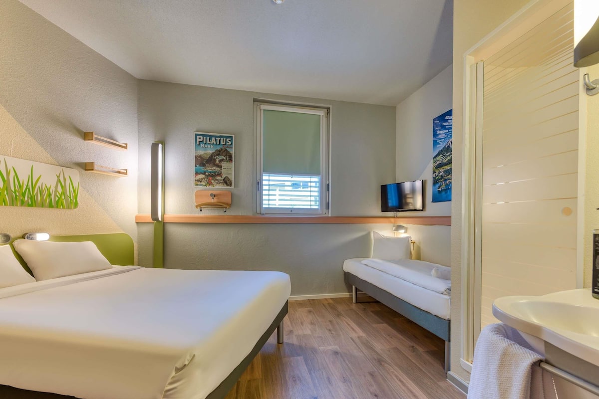 Family Twin Room, Multiple Beds | In-room safe, desk, laptop workspace, soundproofing