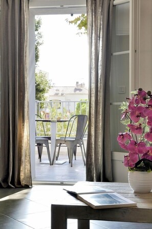 Blick vom Balkon