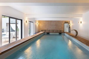 Indoor pool, seasonal outdoor pool