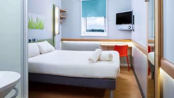 1 bedroom, desk, soundproofing, iron/ironing board