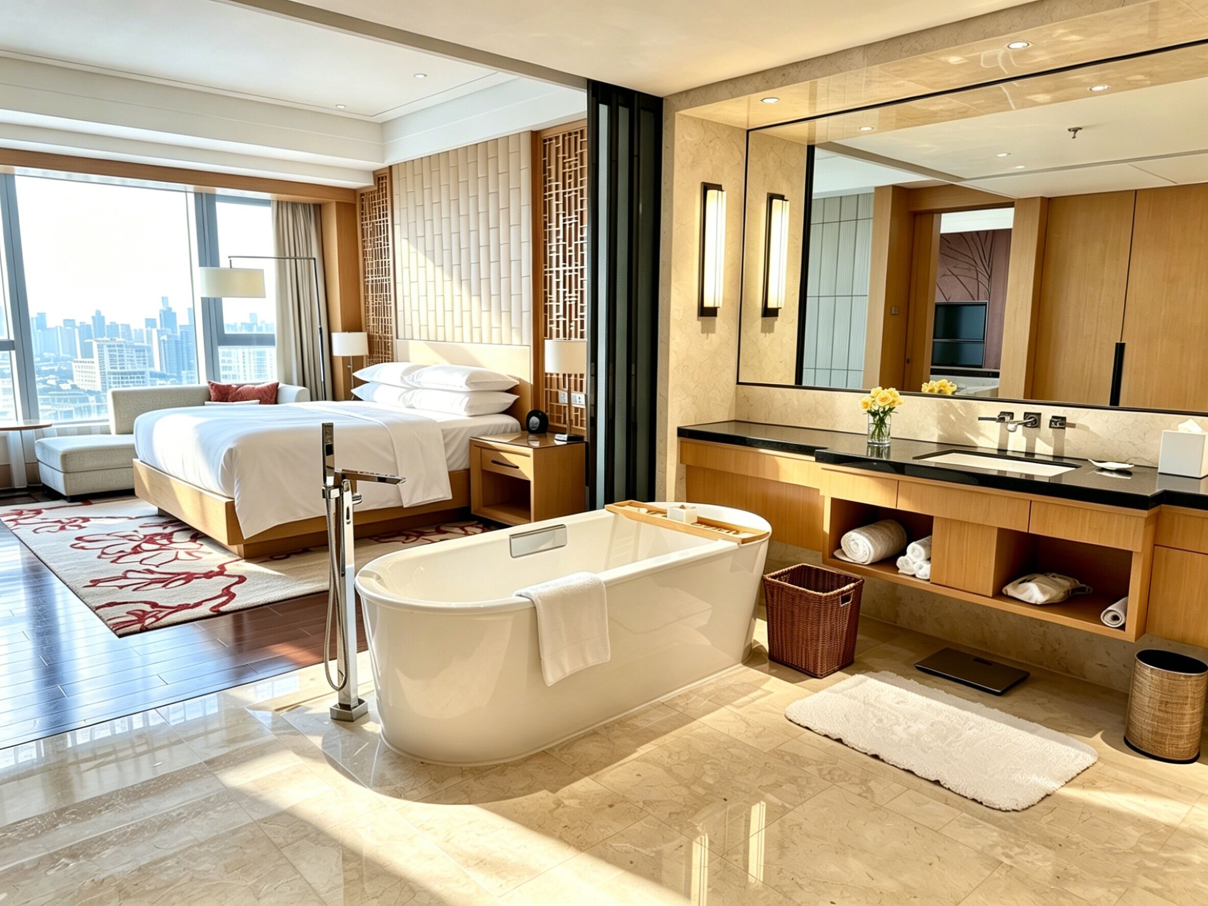 Suite, 1 King Bed, Smoking, Ocean View | Premium bedding, minibar, in-room safe, desk