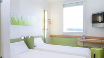 Zweibettzimmer, 2 Einzelbetten | Schreibtisch, Verdunkelungsvorhänge, schallisolierte Zimmer
