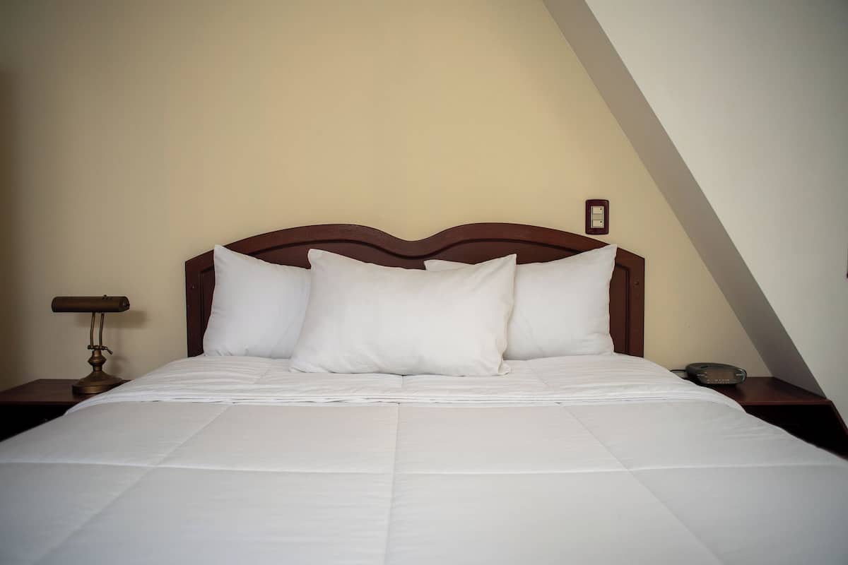 Double Room with one bed | 1 slaapkamer, een bureau, een strijkplank/strijkijzer, extra bedden