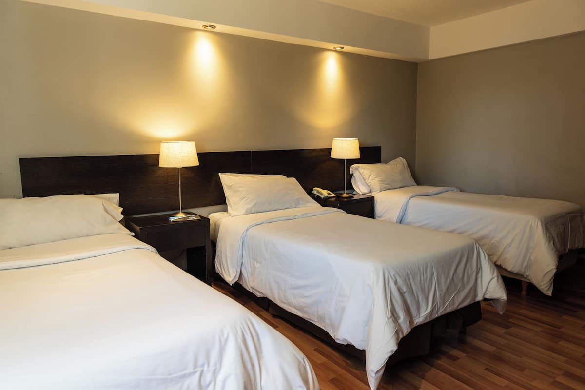 Premium bedding, in-room safe, blackout drapes, soundproofing
