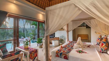 Honeymoon Villa, Private Pool | Premium bedding, minibar, in-room safe, desk