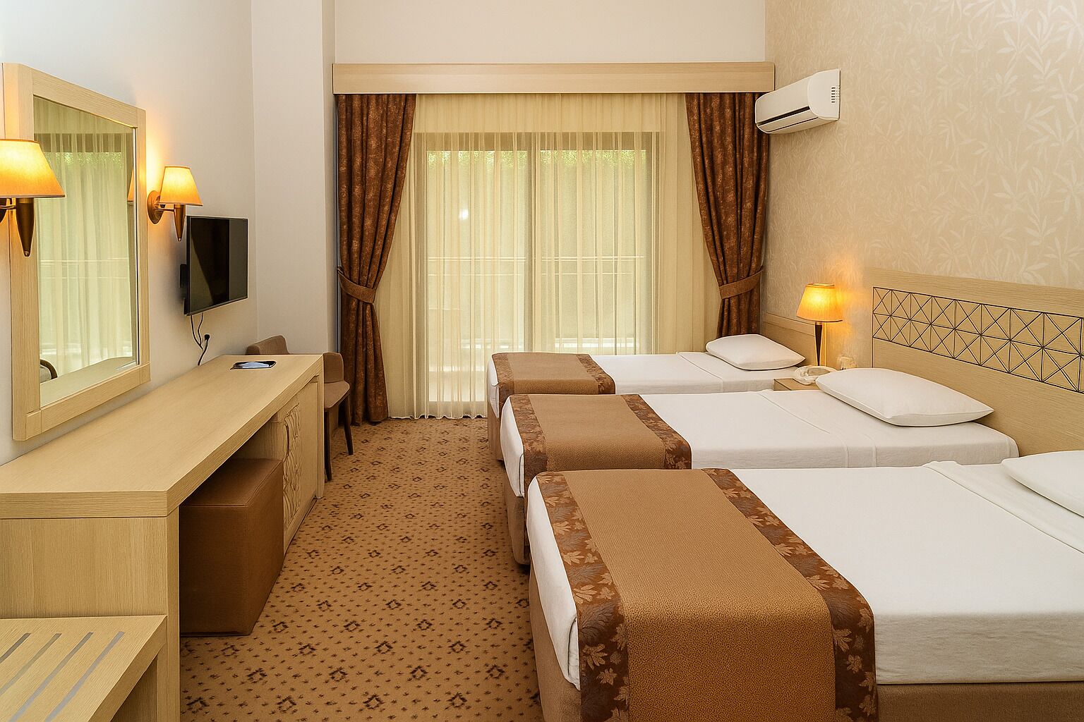 Minibar, coffres-forts dans les chambres