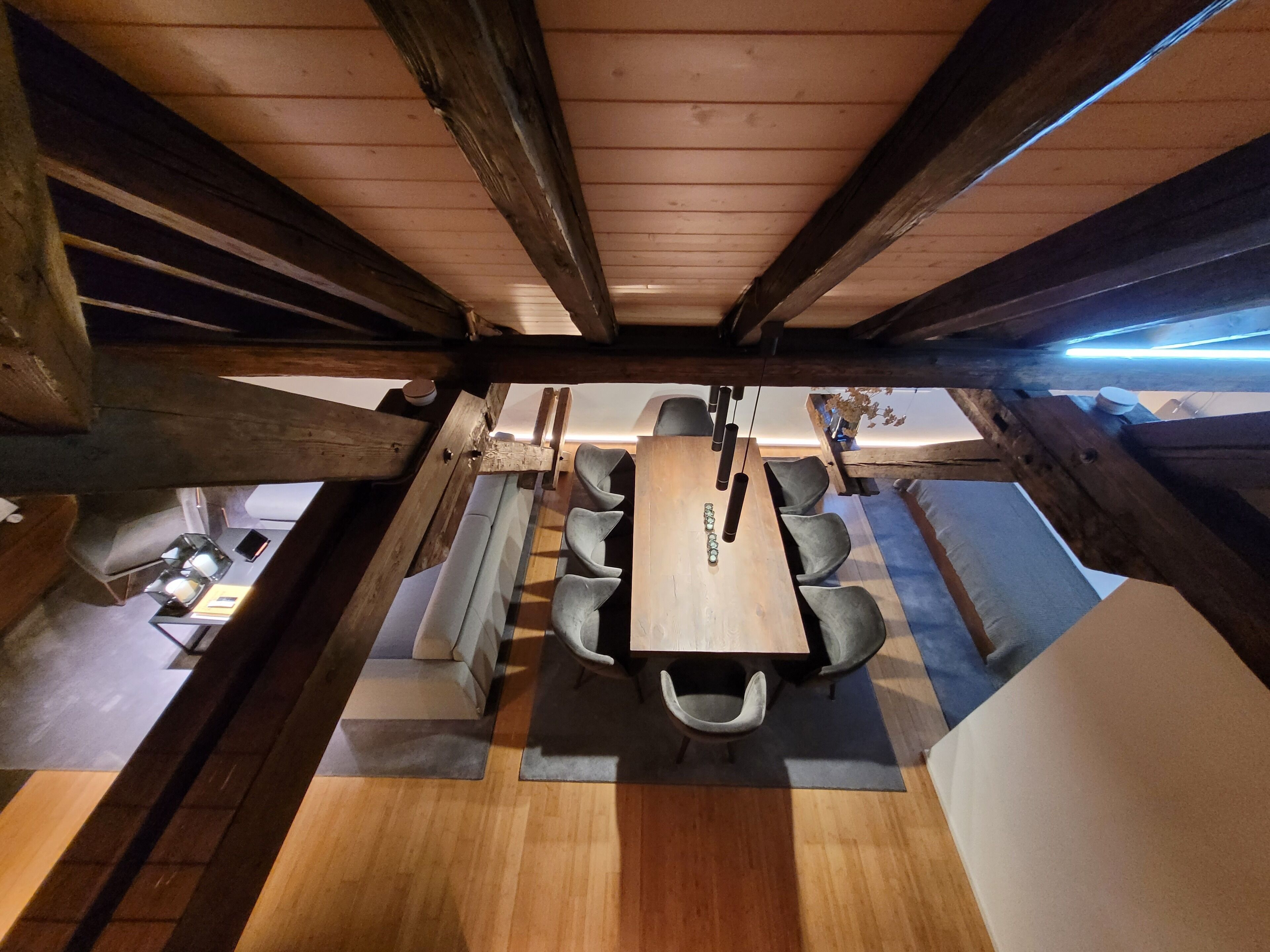 시티 아파트, 침실 여러 개, 금연, 시내 전망 | 다이닝룸