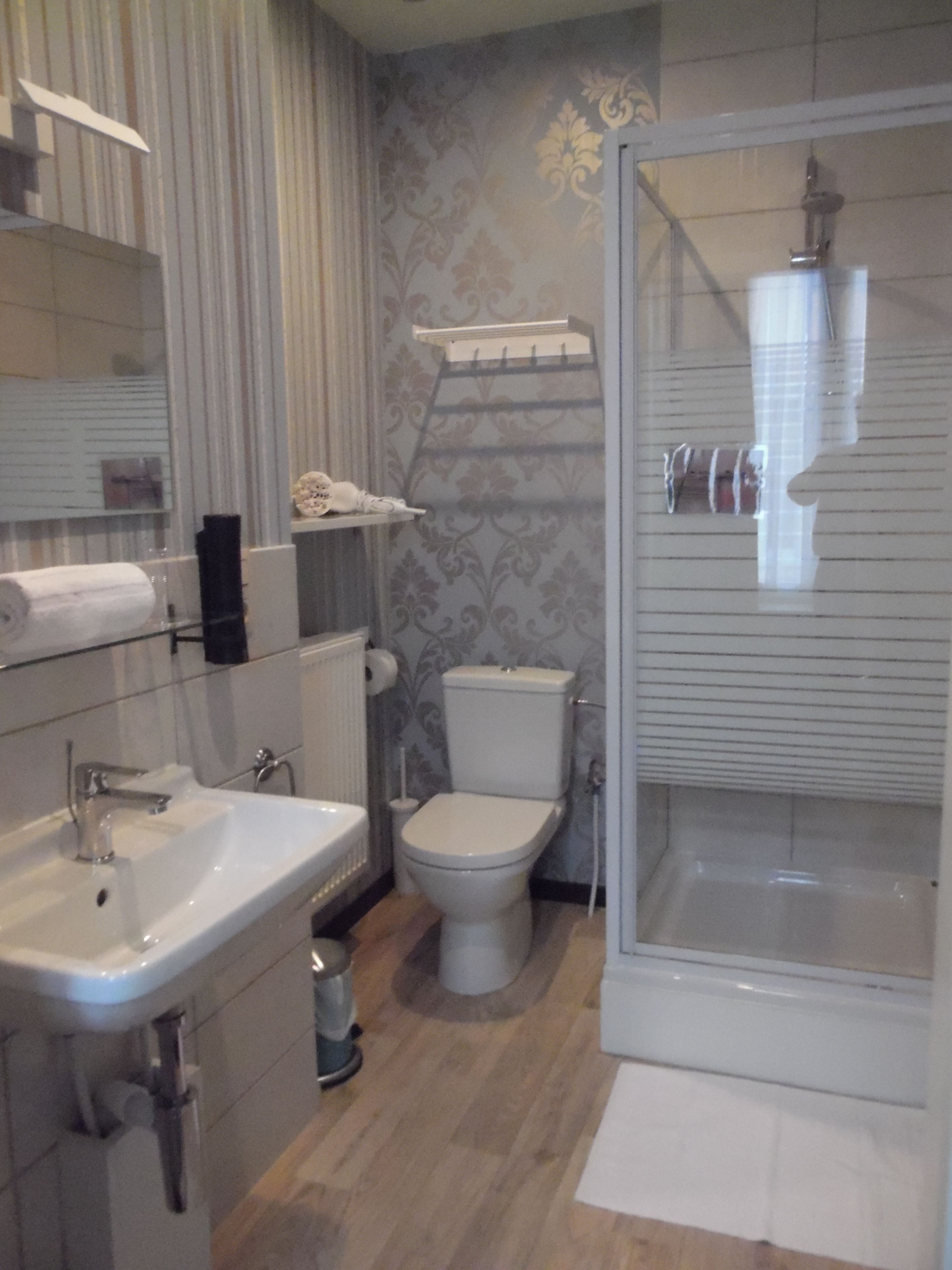 free toiletries, hair dryer, towels