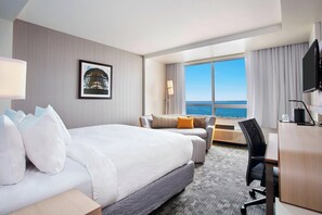 Deluxe Room, 1 King Bed with Sofa bed, Non Smoking, Bay View | Premium bedding, down comforters, desk, laptop workspace - Courtyard by Marriott Erie Bayfront (Erie)