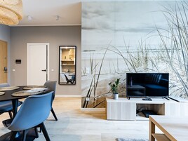 apartman, 1 hálószobával | Nappalirész | Síkképernyős tévé