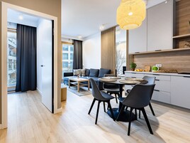 apartman, 1 hálószobával | Nappalirész | Síkképernyős tévé