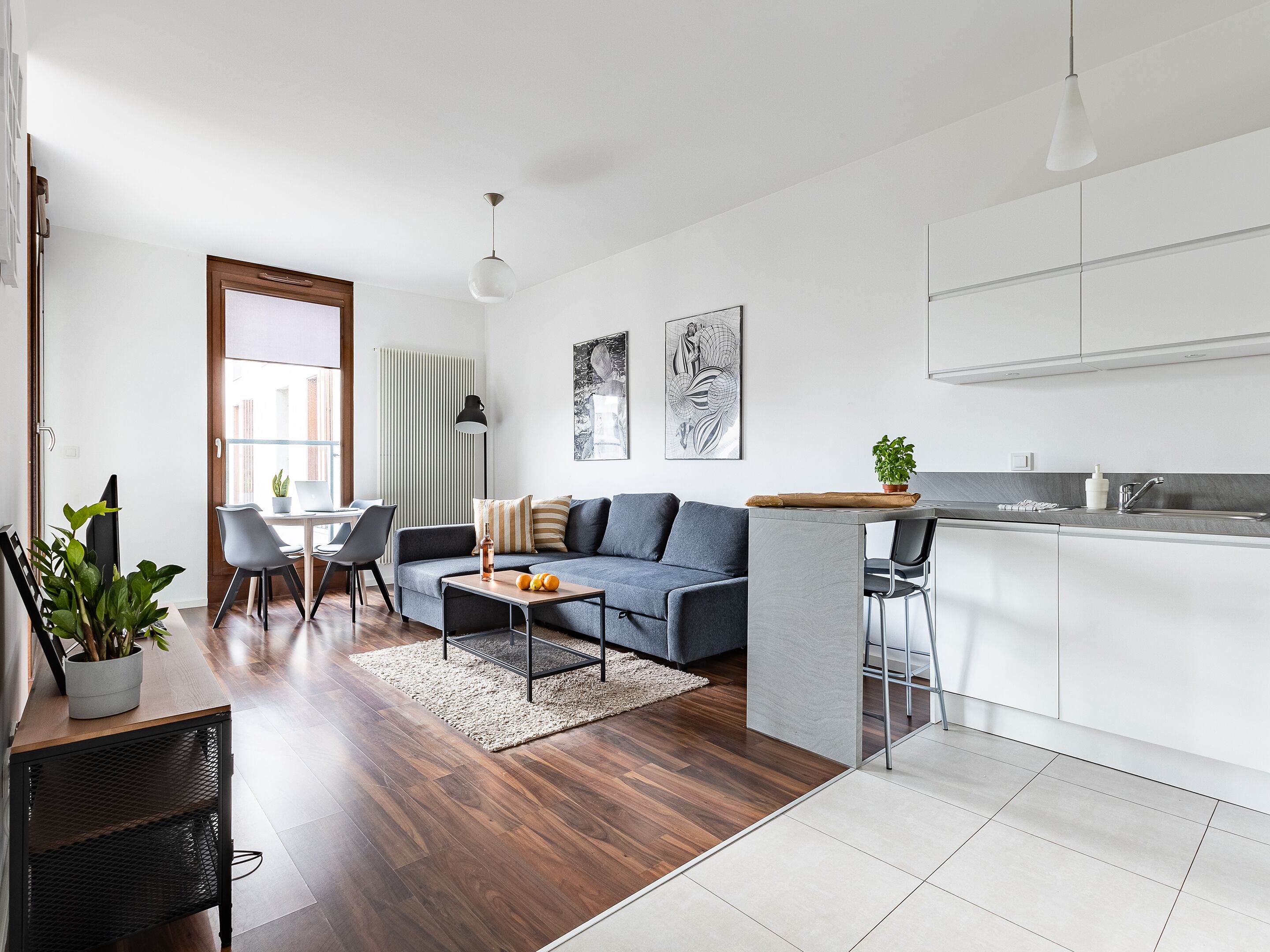 Apartment, 1 Bedroom | Living area | 40-inch flat-screen TV with cable channels, TV