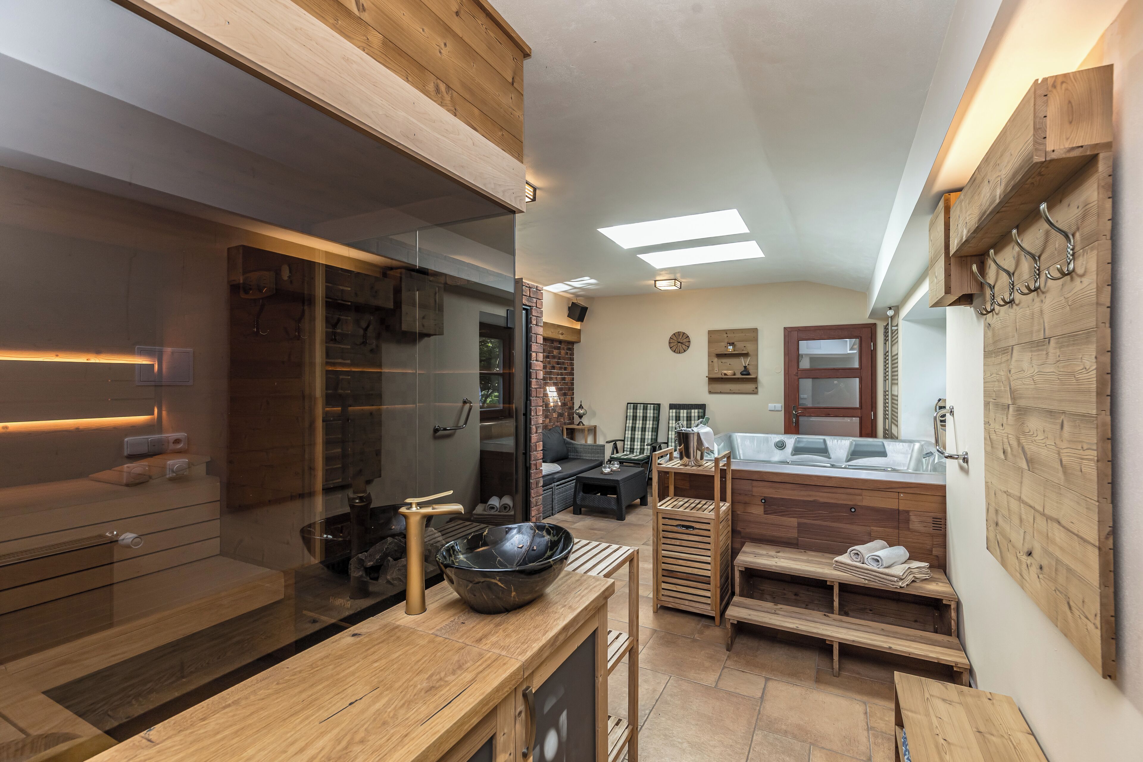 Bain à remous intérieur