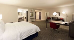 King, Studio, Nichtraucher, Kühlschrank und Mikrowelle