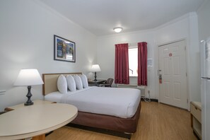 Blackout drapes, free WiFi, bed sheets
