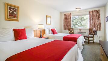 Blackout drapes, iron/ironing board, rollaway beds, free WiFi