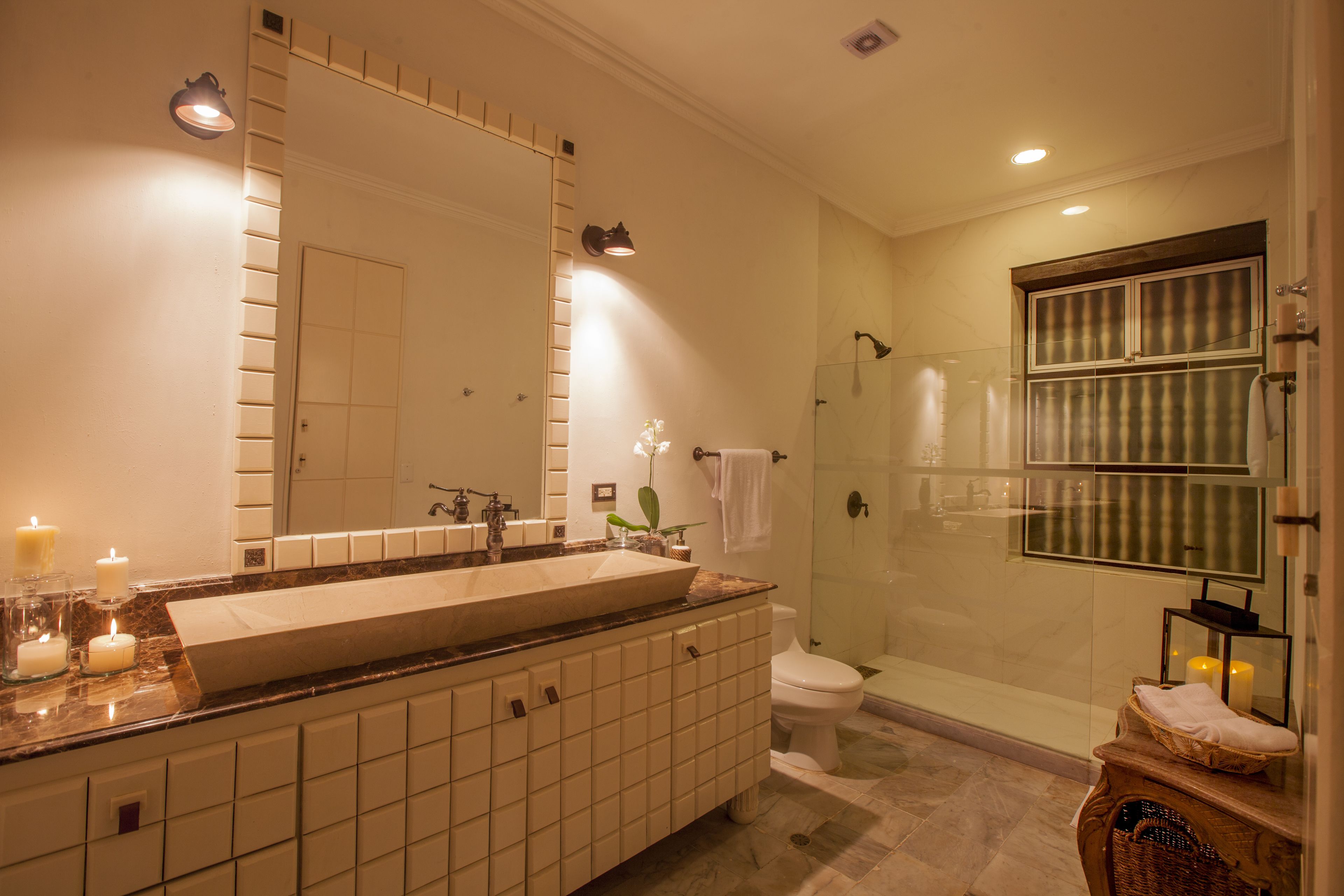 duplex suite | bathroom | free toiletries, hair dryer, bathrobes, slippers