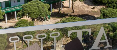 Vue depuis lâhĂ©bergement