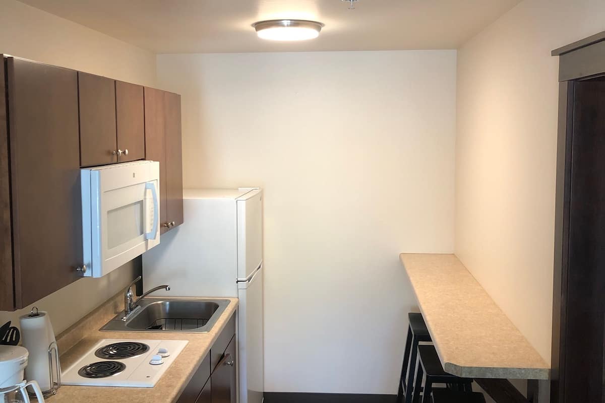 suite, kitchenette, mountain view | private kitchen | mini-fridge, microwave, coffee/tea maker