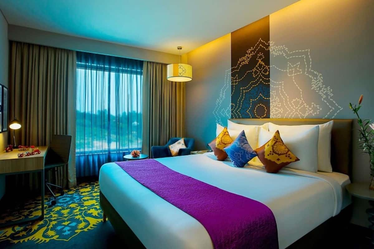 Premium bedding, memory-foam beds, in-room safe, desk