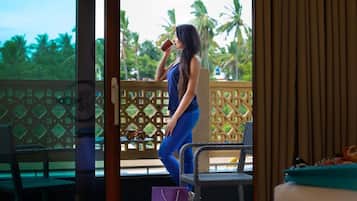 Phòng Suite, ban công (Studio) | Bộ đồ giường cao cấp, nệm cao su hoạt tính (memory foam)