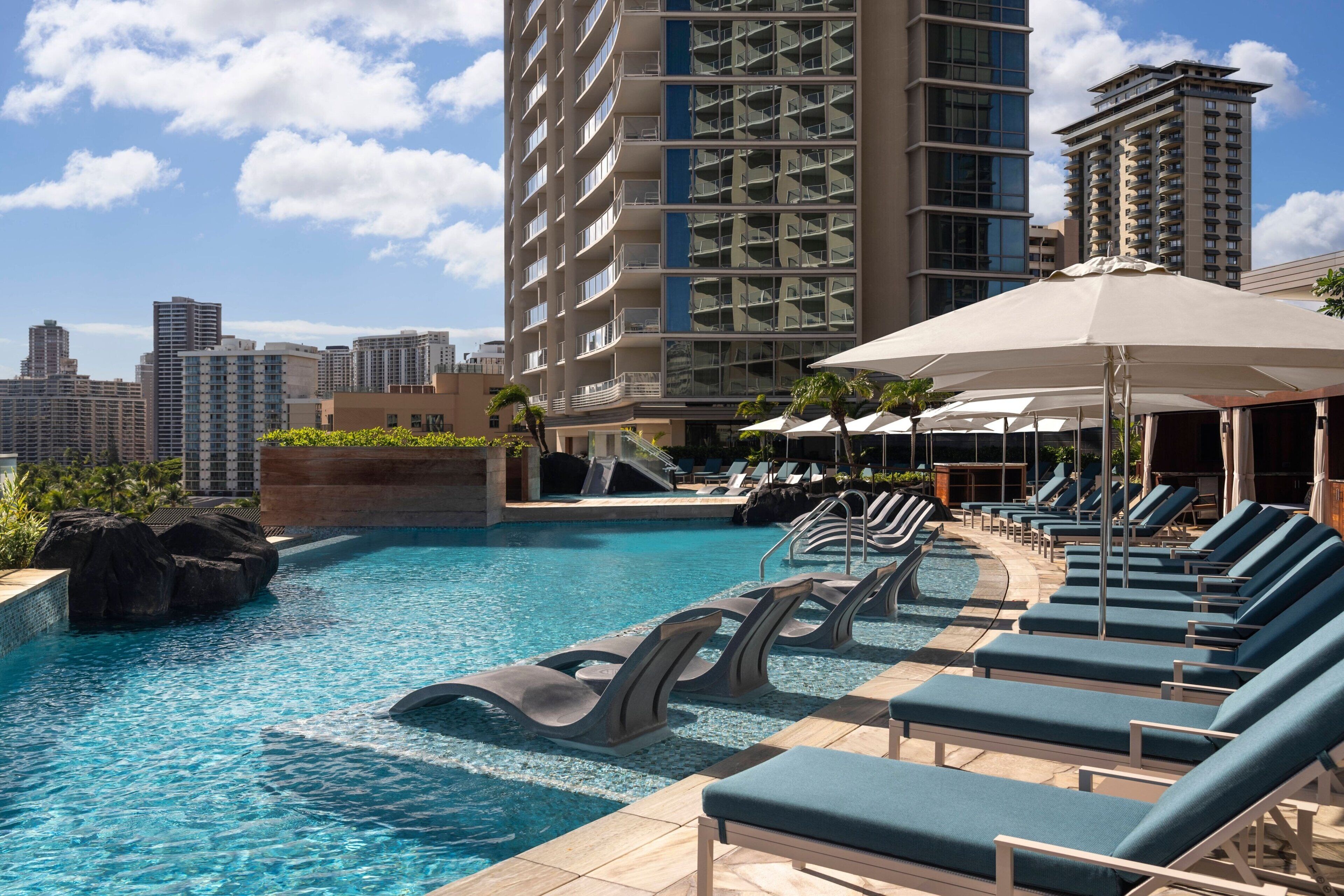 2 outdoor pools, pool cabanas (surcharge), pool umbrellas