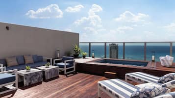 Penthouse, 2 Bedrooms | Hypo-allergenic bedding, in-room safe, desk, blackout drapes