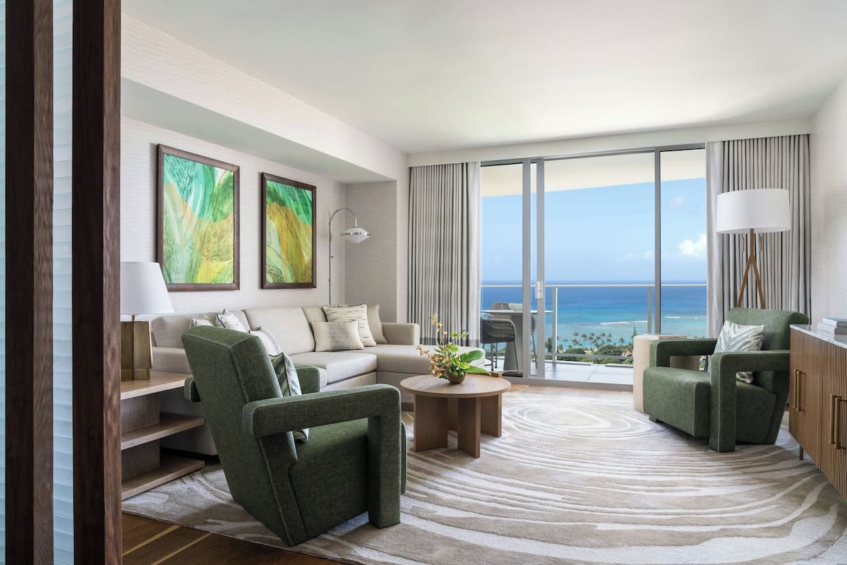 Grand-Zimmer, 1 King-Bett und Schlafsofa, Nichtraucher, Meerblick