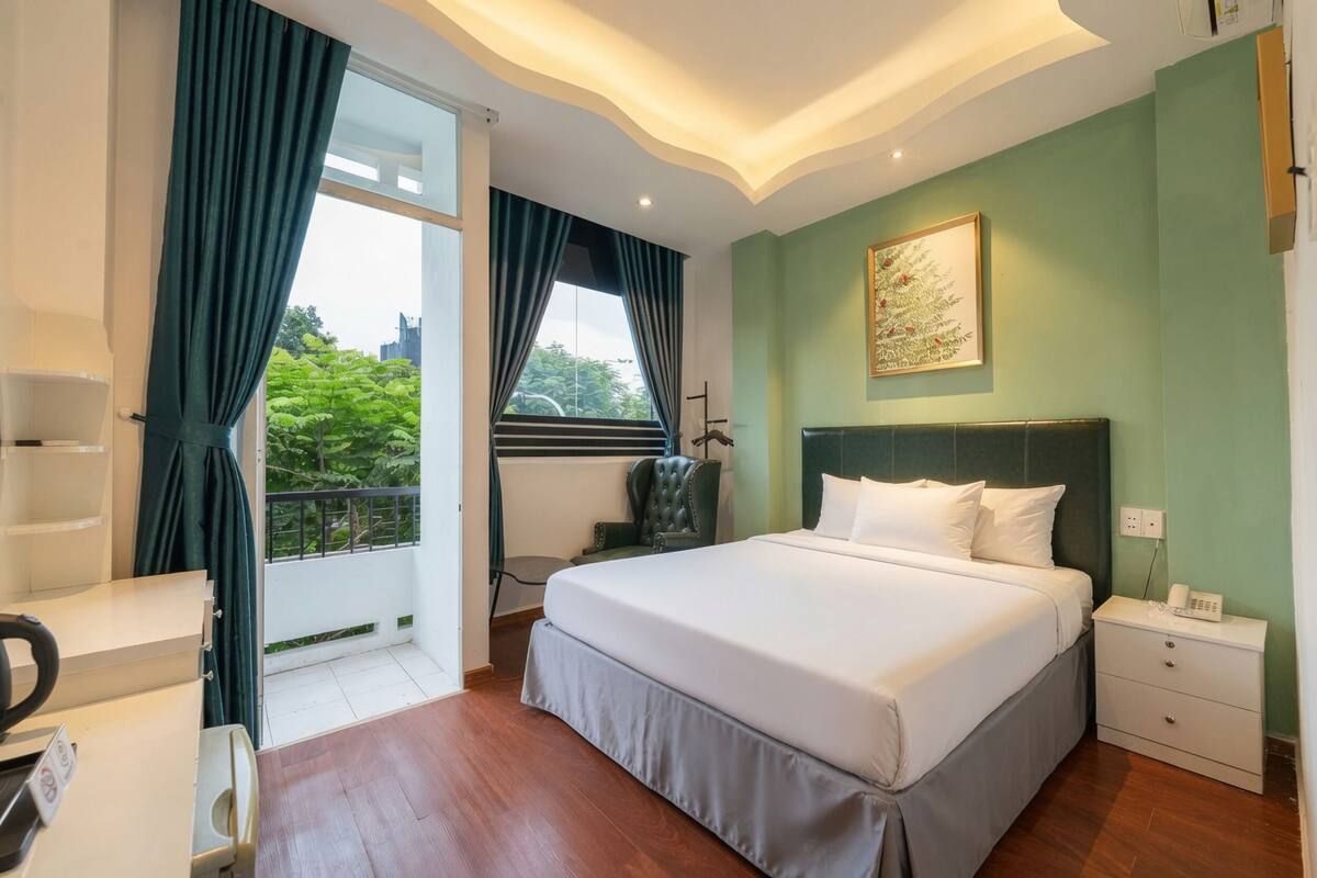 Habitación doble ejecutiva, balcón, vista al parque | Vista del balcón