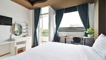 Doppia Executive, balcone, vista parco | Minibar, una scrivania, Wi-Fi gratuito, lenzuola