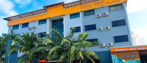 Façana frontal de l'allotjament