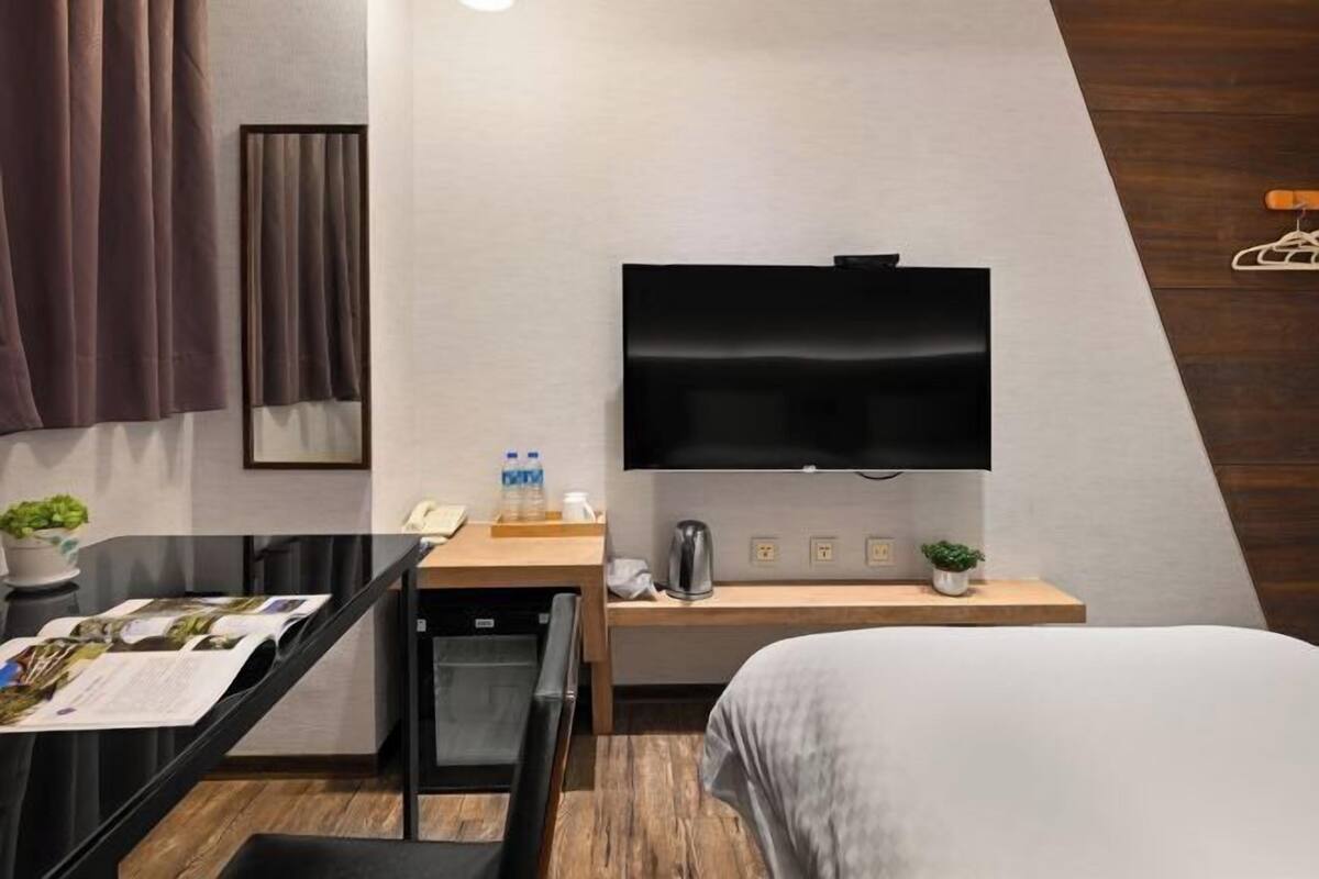 Down duvets, blackout curtains, free WiFi, bed sheets