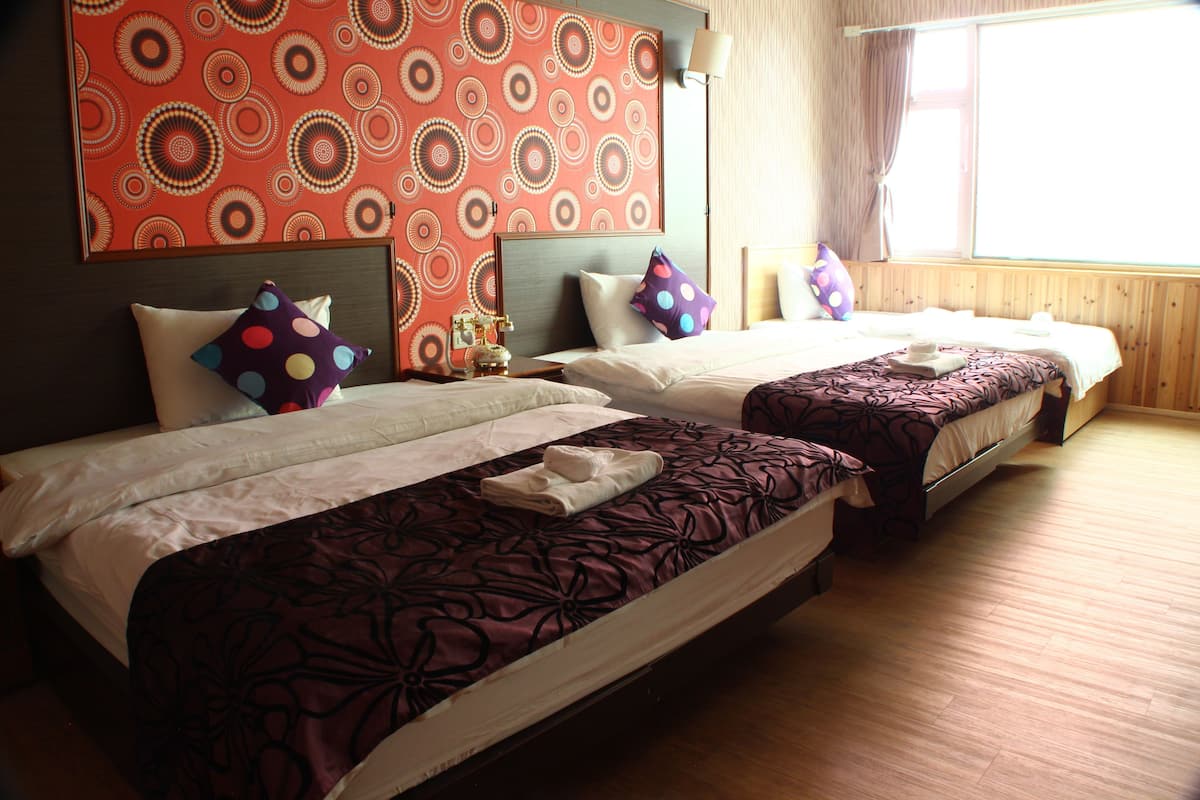 Classic Quadruple Room, 2 Double Beds, Non Smoking | Premium bedding, desk, blackout drapes, soundproofing