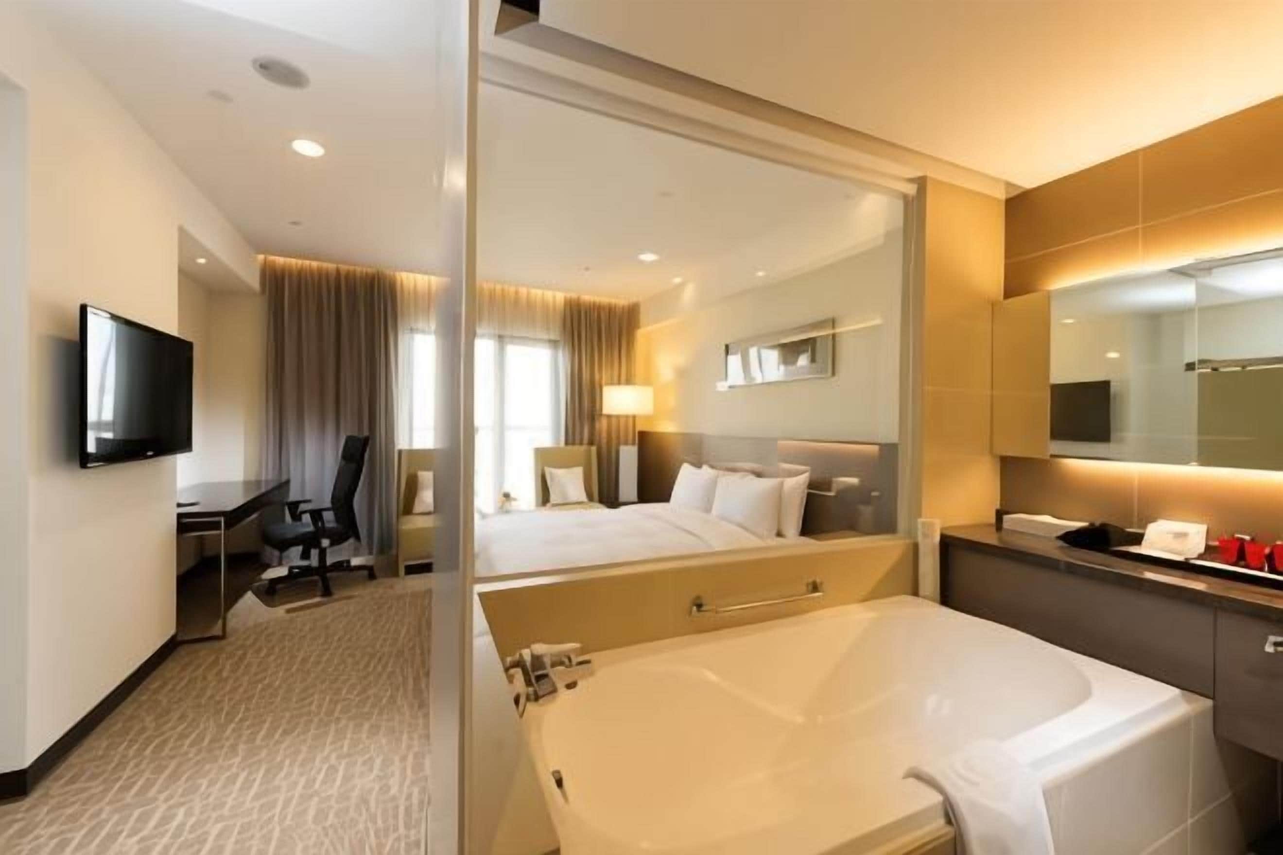 Minibar, in-room safe, desk, blackout drapes