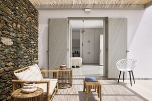 Suite – deluxe, sjøutsikt | Terrasse/patio