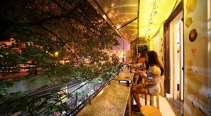 Blick von der Unterkunft