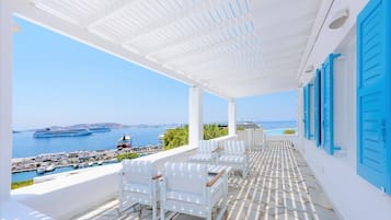 Villa, 2 Schlafzimmer, Meerblick | Ausblick vom Zimmer