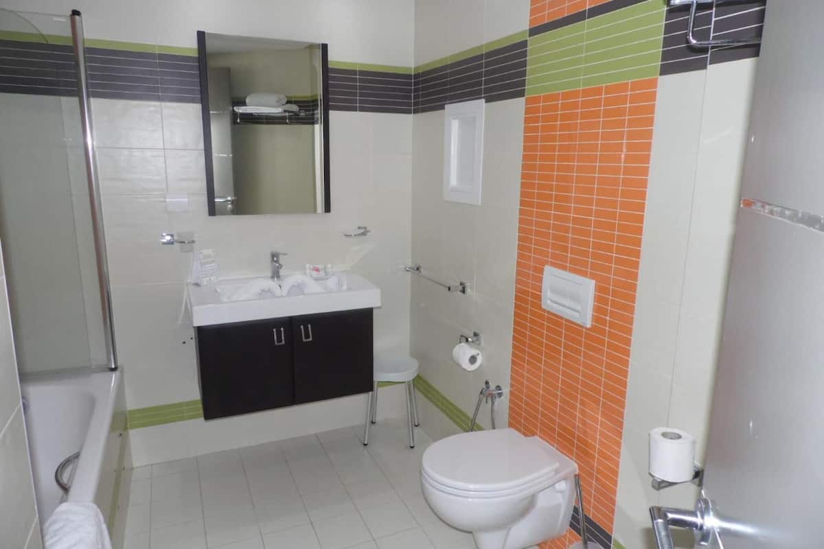 free toiletries, hair dryer, bathrobes, slippers