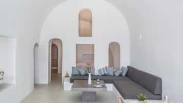 Panoramic House | Living area | 40-inch flat-screen TV with satellite channels, TV